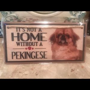 New pekinese door hanger